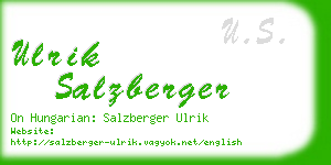 ulrik salzberger business card